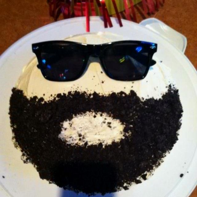 Bearded Birthday Cake
