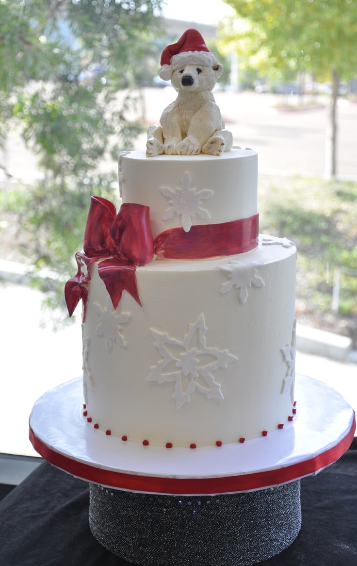 Beautiful Christmas Wedding Cake Beautiful Christmas Wedding Cake