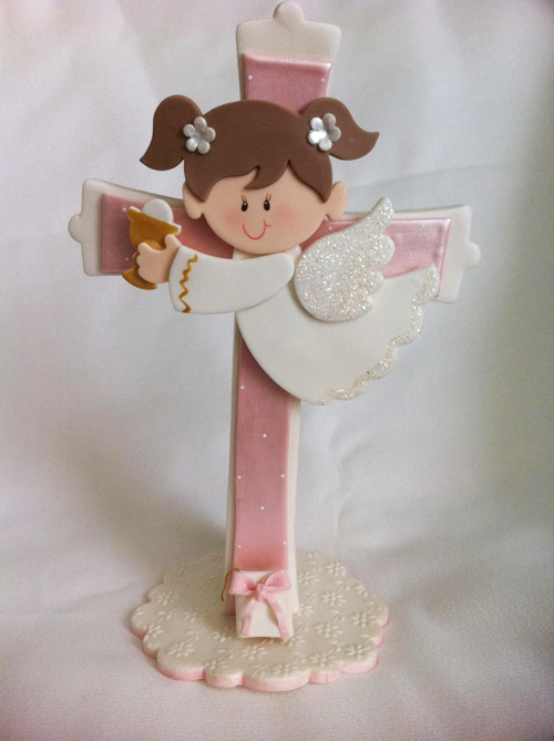 8 Photos of Confirmation Cakes For Girls With Cross Topper 8 Photos of Confirmation Cakes For Girls With Cross Topper