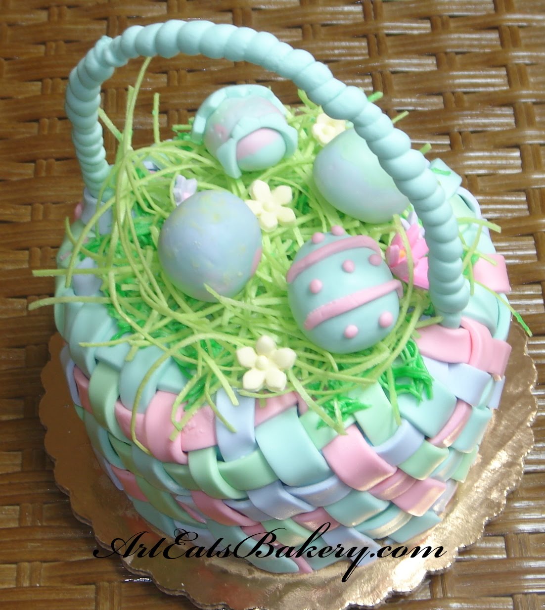 Fondant Easter Basket Cakes Fondant Easter Basket Cakes