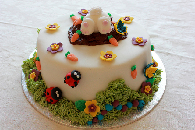 Fondant Easter Bunny Cake Fondant Easter Bunny Cake