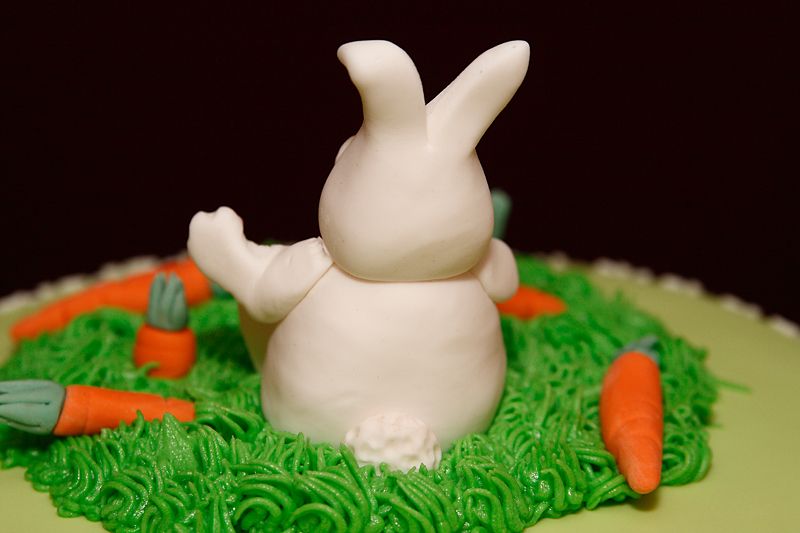 Fondant Easter Bunny Cake Fondant Easter Bunny Cake