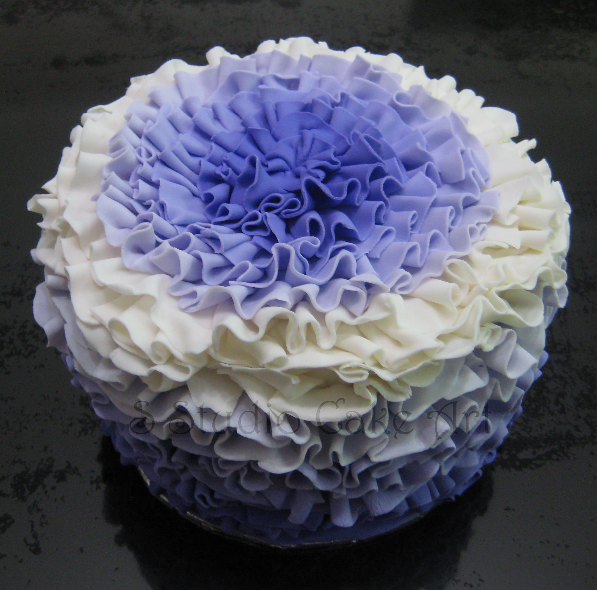 Fondant Ruffle Cake Fondant Ruffle Cake