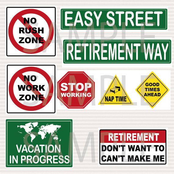 Free Printable Retirement Signs Free Printable Retirement Signs