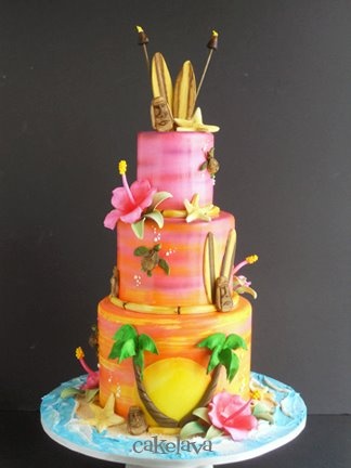 Hawaiian Birthday Cake