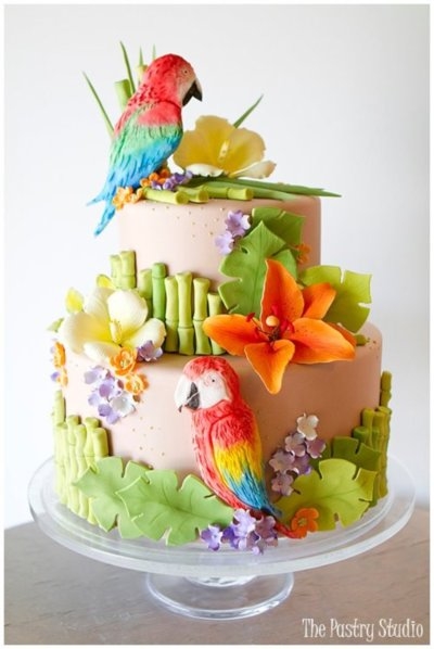 Jimmy Buffet Themed Wedding Cake