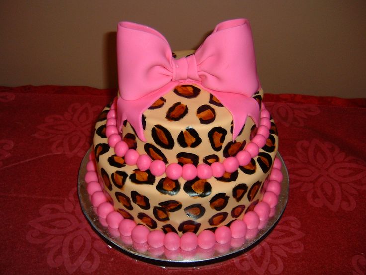 Leopard Birthday Cake Leopard Birthday Cake