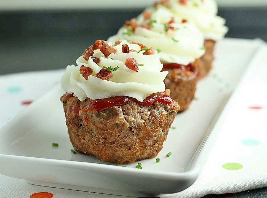 Mini Meatloaf and Mashed Potato Cupcakes Mini Meatloaf and Mashed Potato Cupcakes
