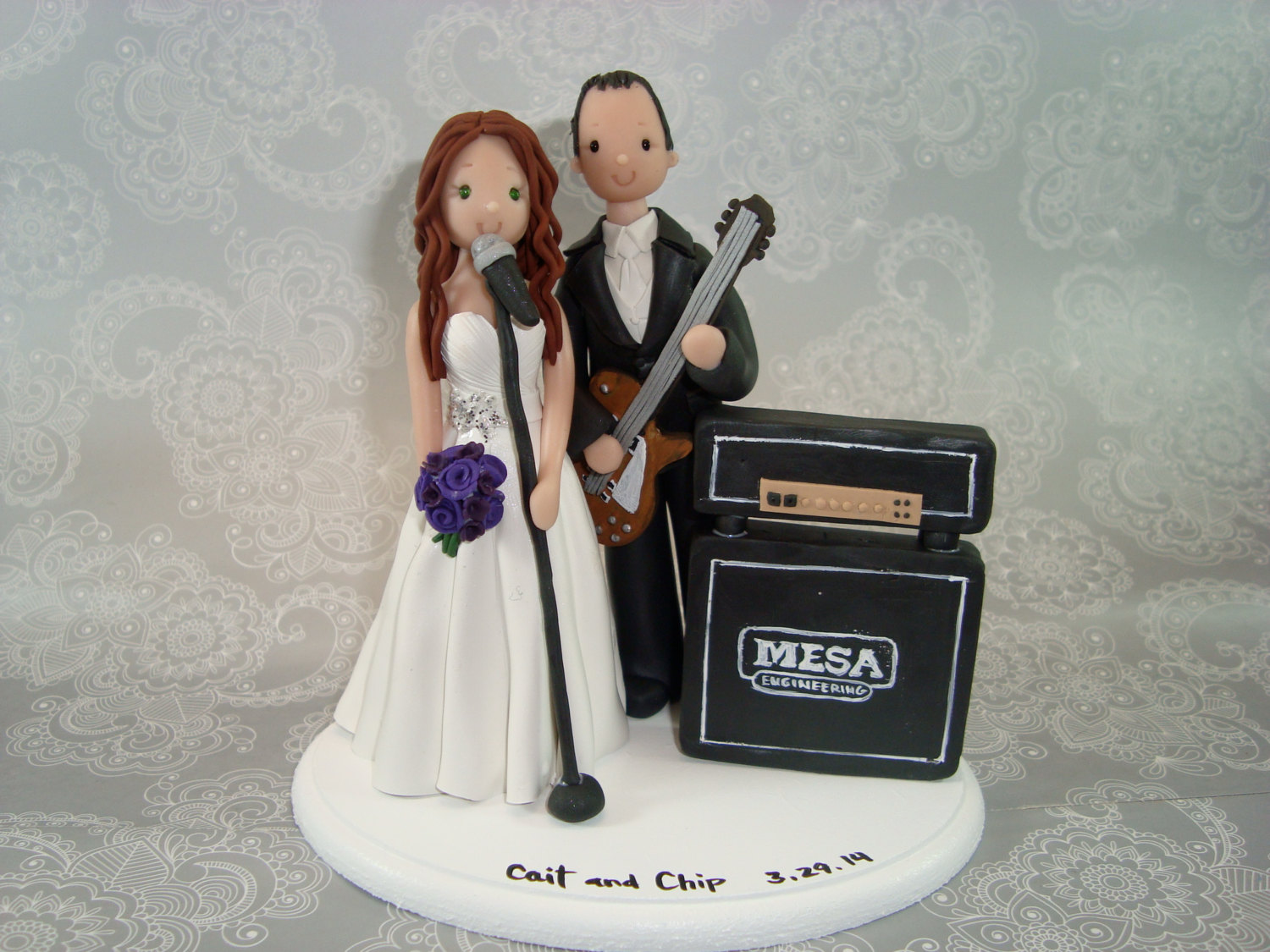 Music Themed Wedding Cake Topper Music Themed Wedding Cake Topper