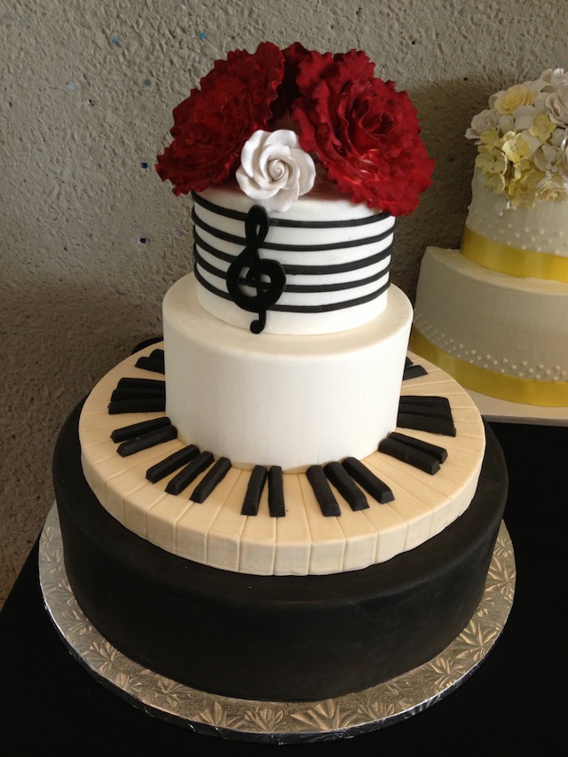 Music Themed Wedding Cake Music Themed Wedding Cake