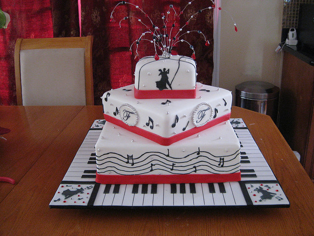 Music Themed Wedding Cake Music Themed Wedding Cake