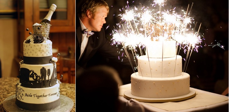 New Year's Eve Wedding Cake Idea New Year's Eve Wedding Cake Idea