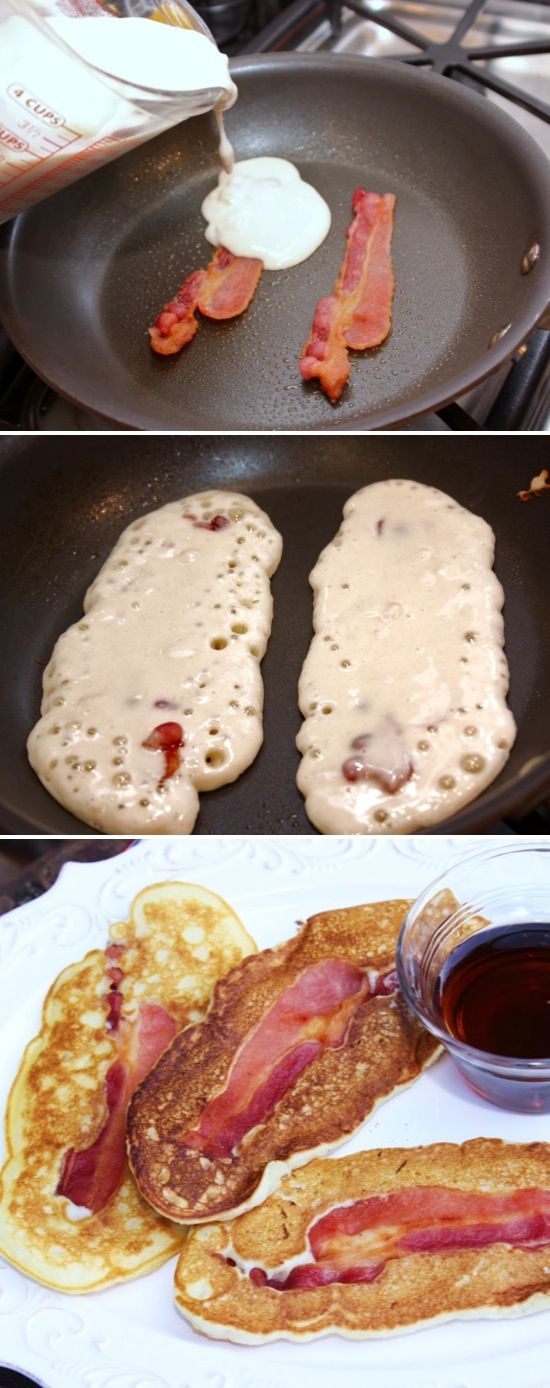 Pancake Wrapped Bacon Pancake Wrapped Bacon