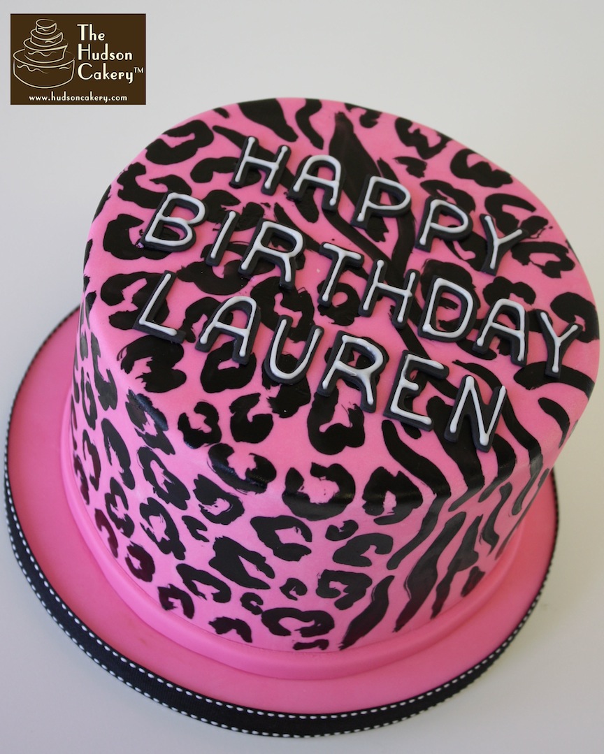 Pink Zebra and Cheetah Print Cake Pink Zebra and Cheetah Print Cake