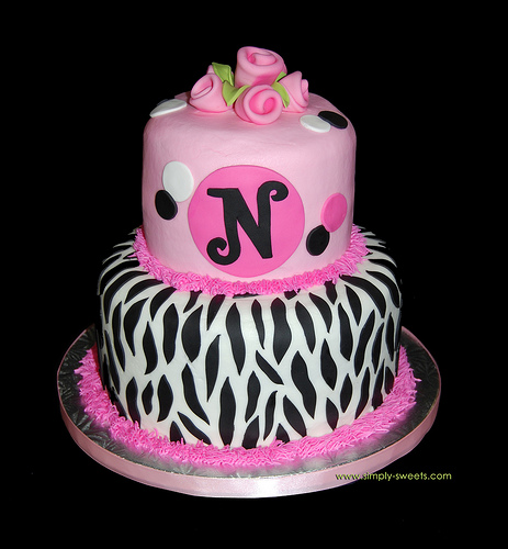 Pink Zebra Birthday Cake Pink Zebra Birthday Cake