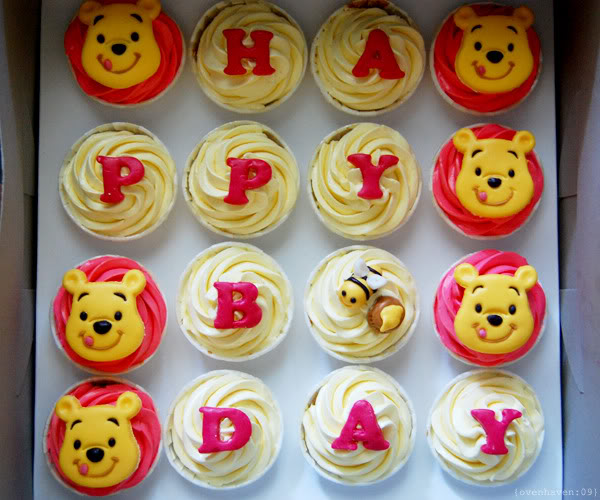 Pooh Cupcakes