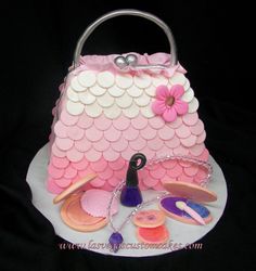 8 Photos of Makeup Purse Shaped Cakes 8 Photos of Makeup Purse Shaped Cakes