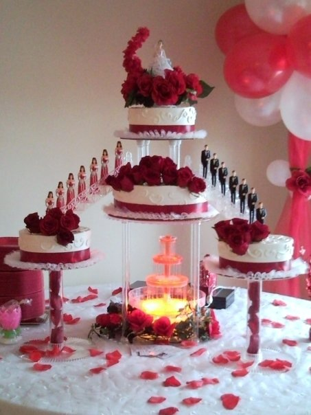 Quinceanera Cakes with Roses