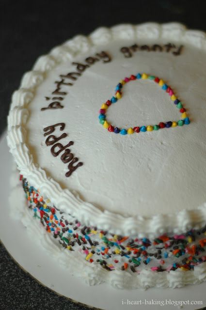 Rainbow Sprinkles Birthday Cake