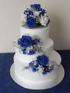 10 Photos of Royal Blue Anniversary Cakes 10 Photos of Royal Blue Anniversary Cakes
