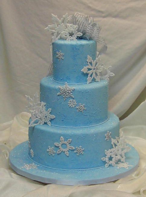 Snowflake Wedding Cake Snowflake Wedding Cake