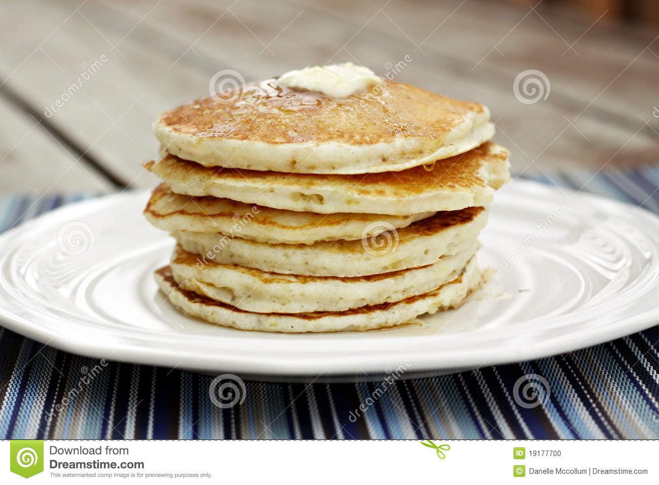 Stack of Pancakes with Butter Stack of Pancakes with Butter