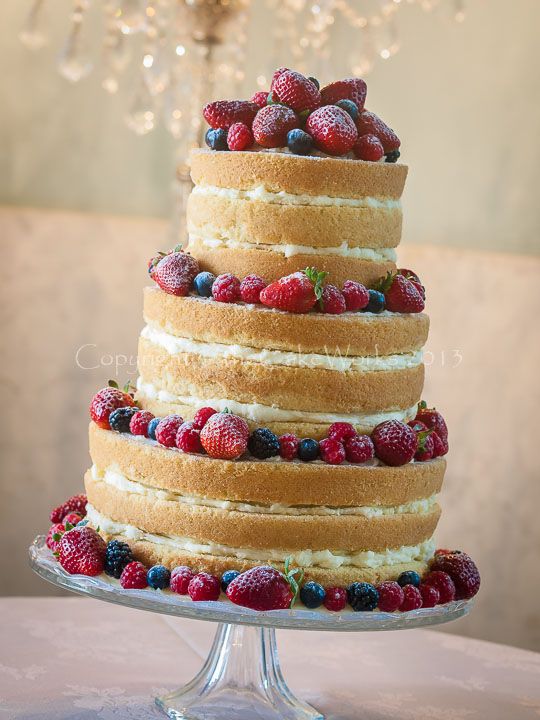 Summer Fruit Wedding Cake