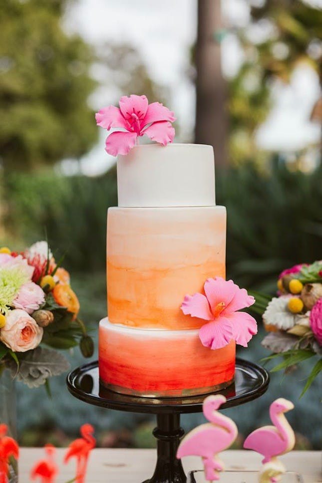 Tropical Wedding Cake