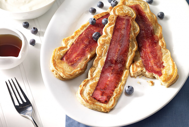 6 Photos of Turkey Bacon Wrapped Pancakes 6 Photos of Turkey Bacon Wrapped Pancakes