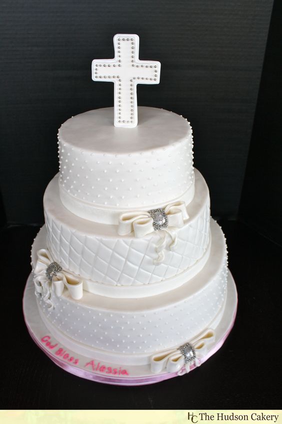 White Communion Cake White Communion Cake