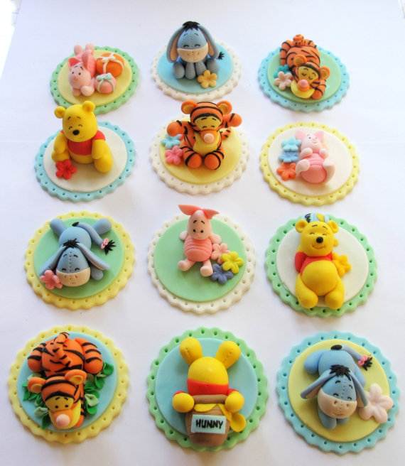 Winnie the Pooh Cupcake Cake Decorations Winnie the Pooh Cupcake Cake Decorations