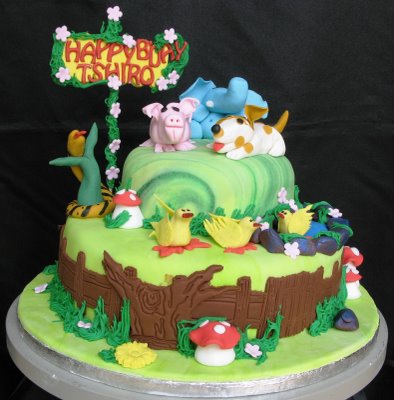 Animal Birthday Cake Animal Birthday Cake
