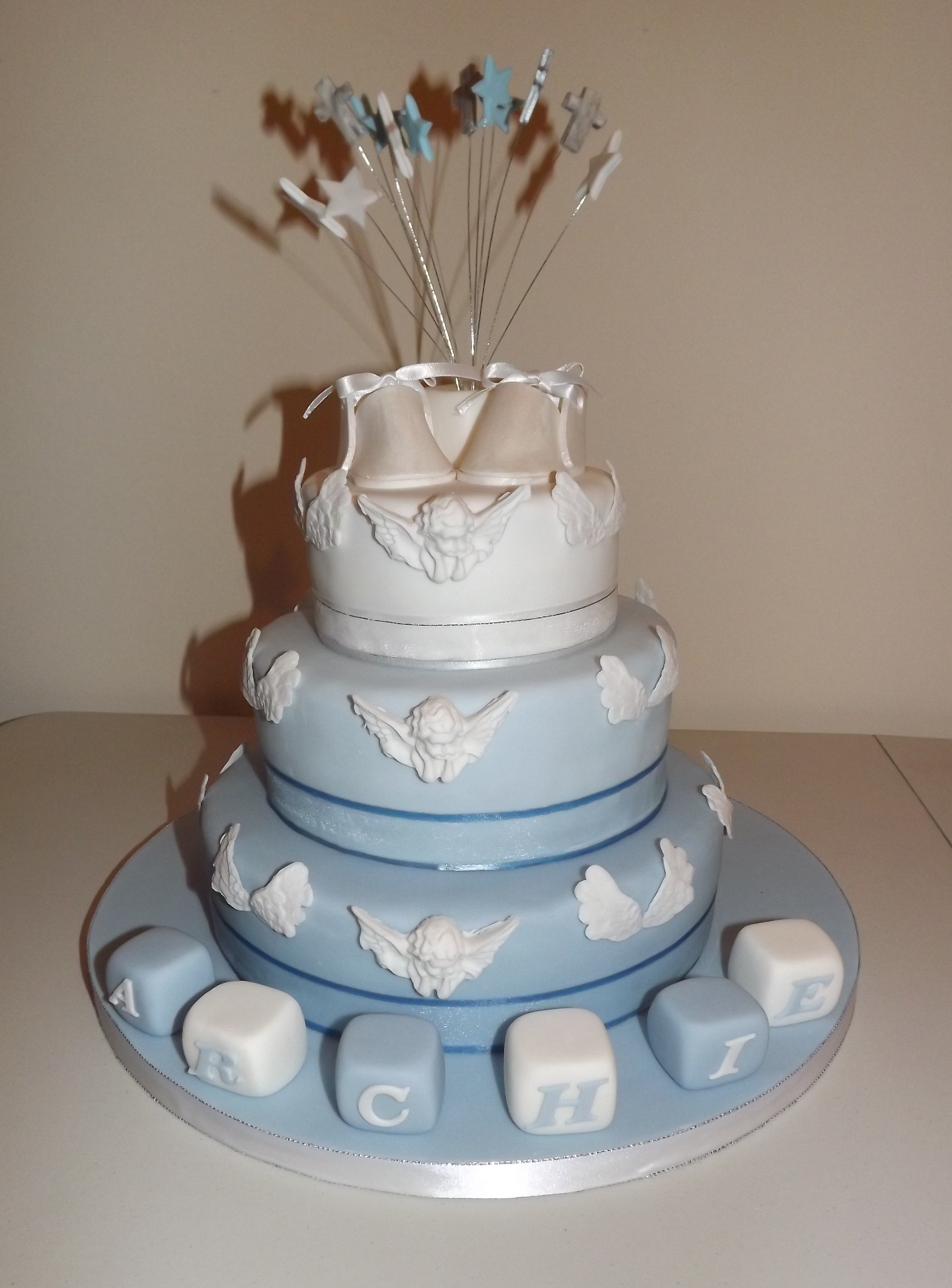 Baby Boy Christening Cake Baby Boy Christening Cake