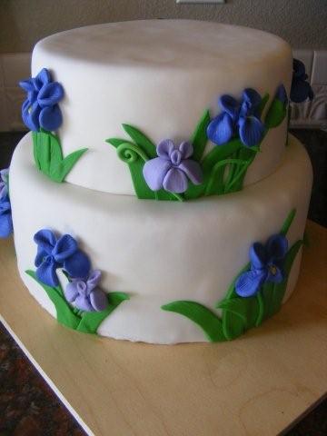Birthday Cake with Iris
