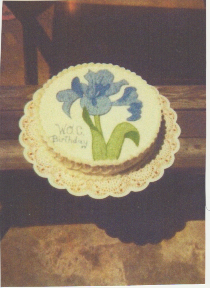 Birthday Cake with Iris