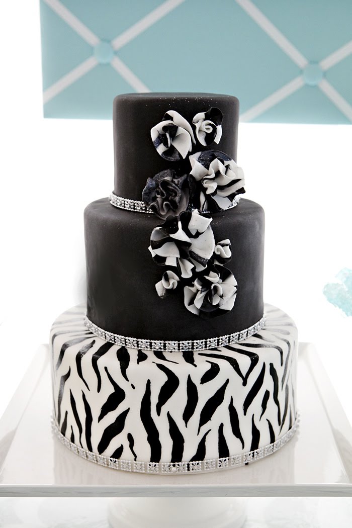 Black and White Zebra Cake Black and White Zebra Cake