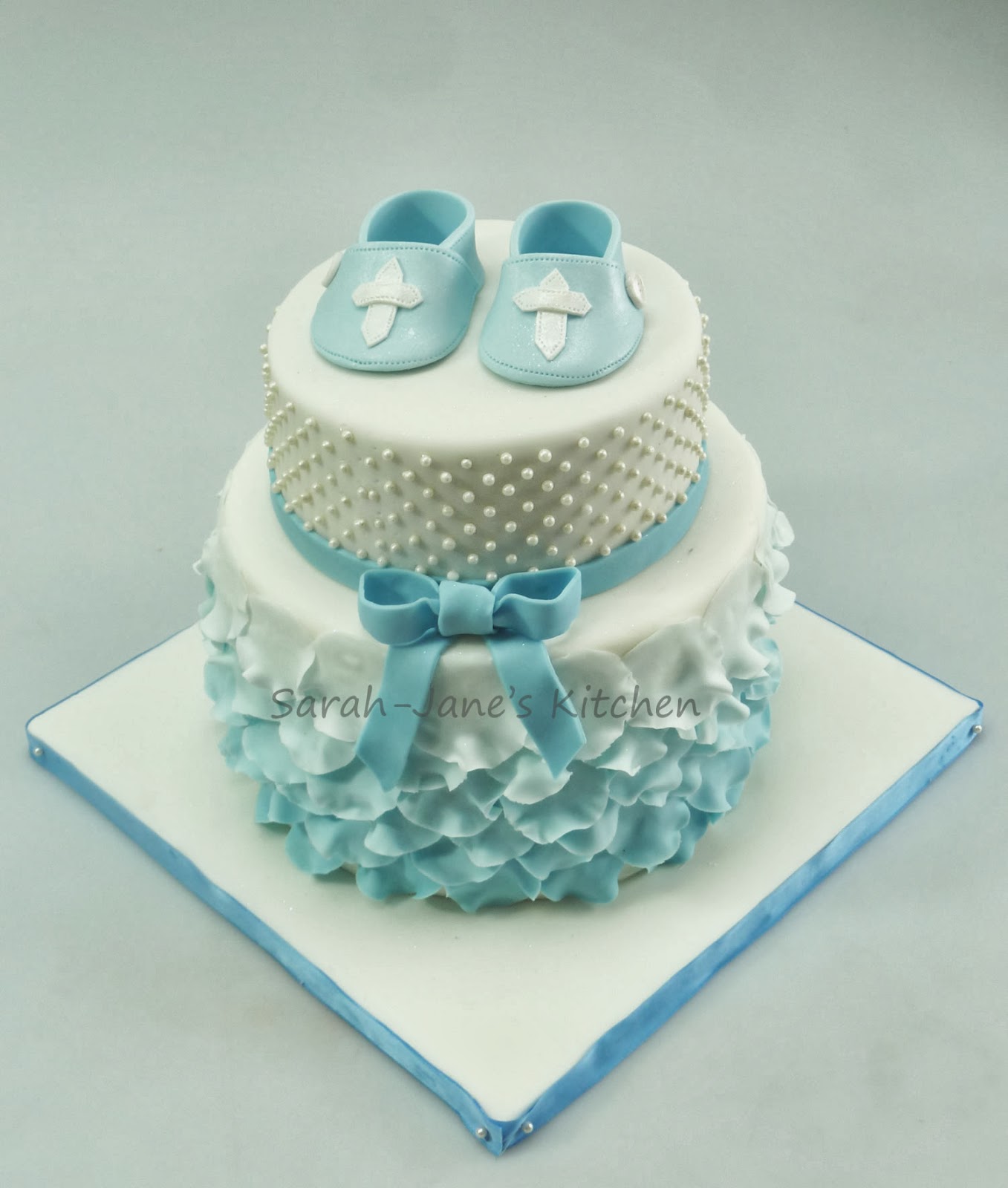 Boys Christening Cake Boys Christening Cake