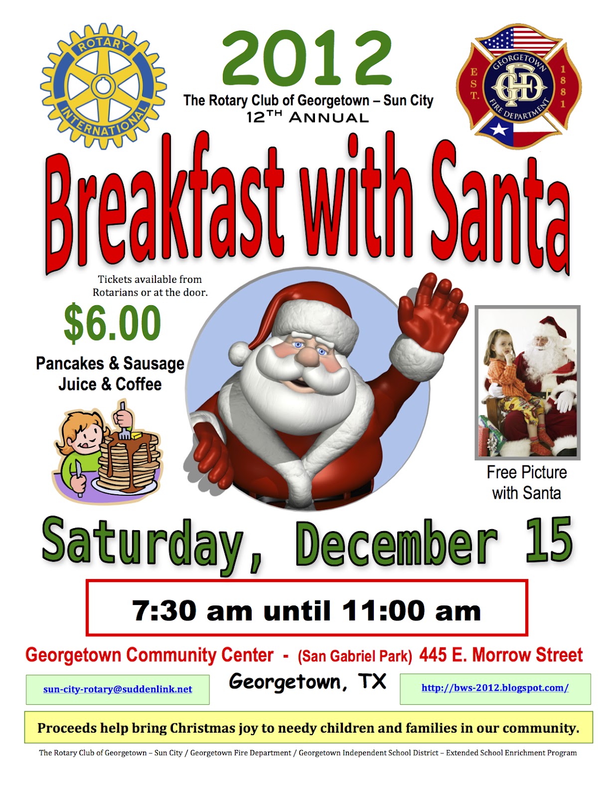 Breakfast with Santa Flyer Template Breakfast with Santa Flyer Template