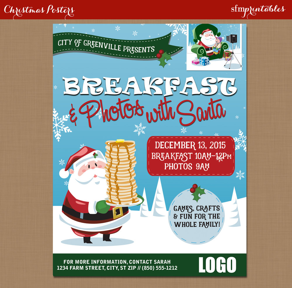 Breakfast with Santa Flyer Breakfast with Santa Flyer