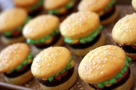 Brownie Cupcake Burgers Brownie Cupcake Burgers