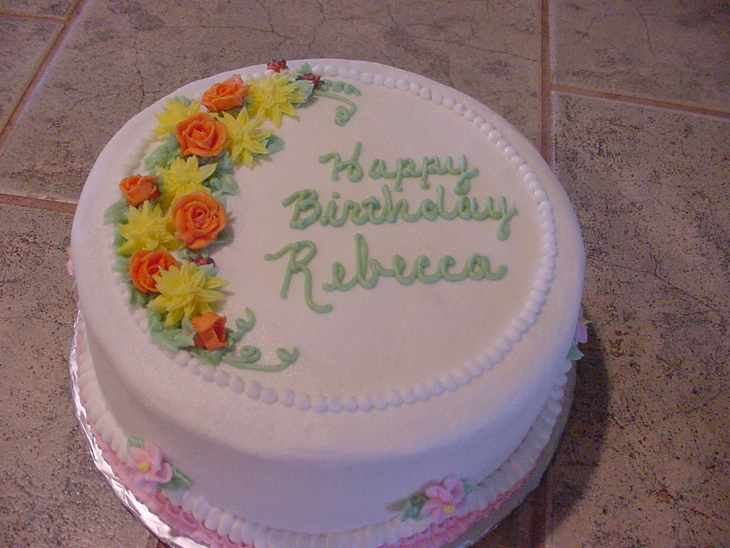 Cute Round Birthday Cake Cute Round Birthday Cake