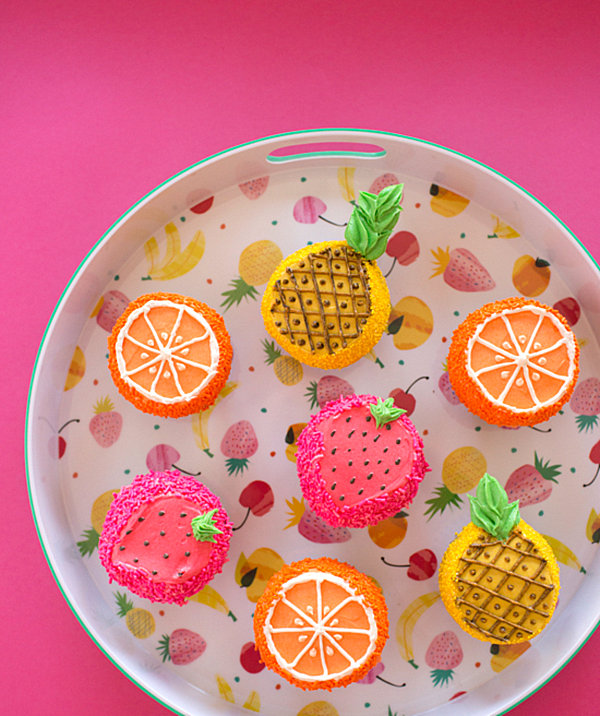 7 Photos of Cute Designs On Cupcakes With Fruit