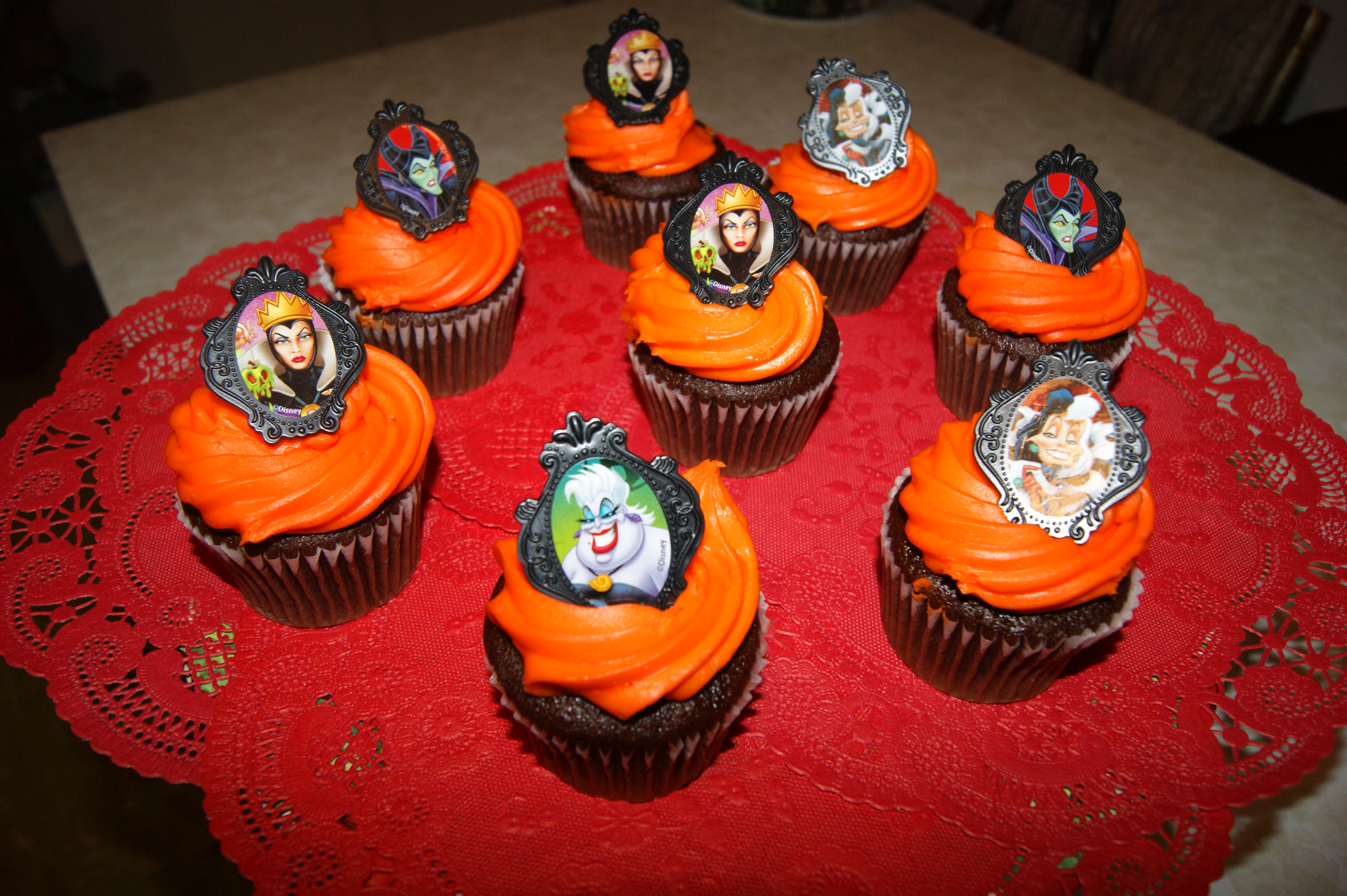 8 Photos of Disney Villains Halloween Cupcakes 8 Photos of Disney Villains Halloween Cupcakes