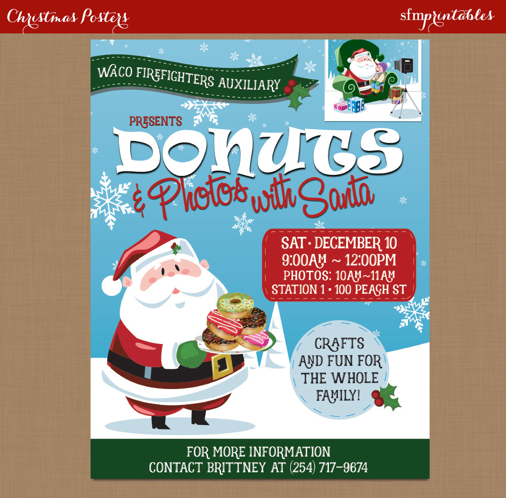 Donuts with Santa Flyer Donuts with Santa Flyer