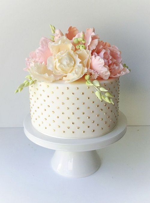 Elegant Birthday Cakes with Flowers Elegant Birthday Cakes with Flowers