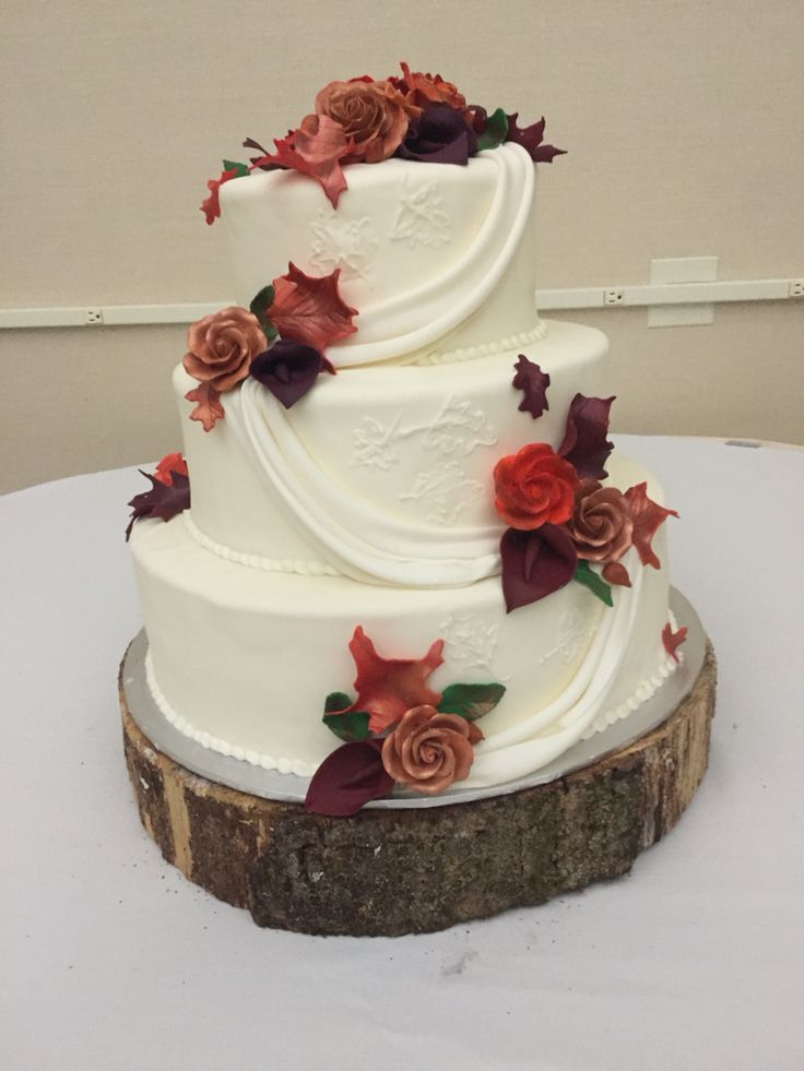 12 Elegant Fall Cakes Photo Wedding Cake Elegant Fall Wedding Cake