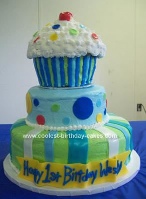 Giant Cupcake Birthday Cake Ideas