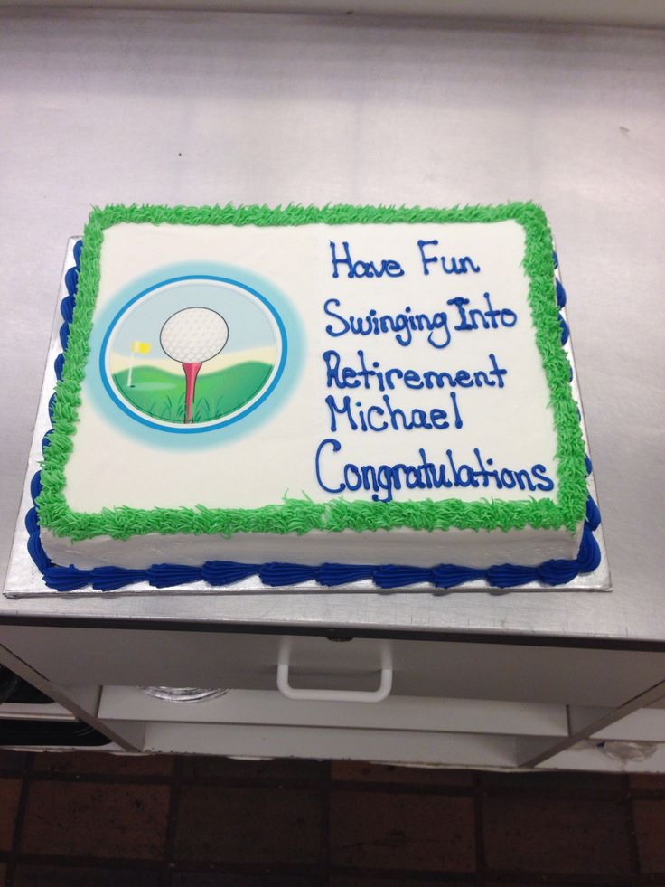 Golf Retirement Cake Sayings Golf Retirement Cake Sayings