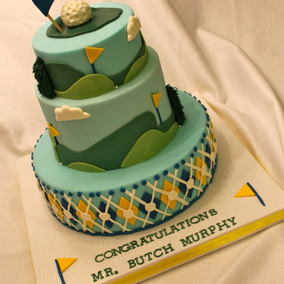 Golf Retirement Cake Golf Retirement Cake