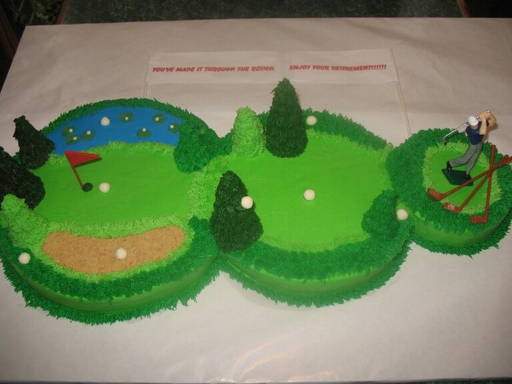 Golf Retirement Cake Golf Retirement Cake